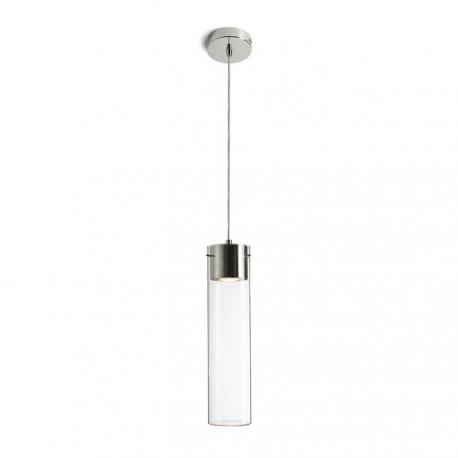 GARNISH wisząca  szkło przezroczyste/chrom 230V GU10 9W