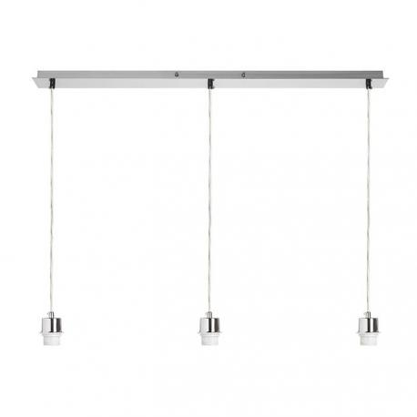 MORE 80 podstawa sufitowa wisząca  nikiel mat 230V LED E27 3x15W