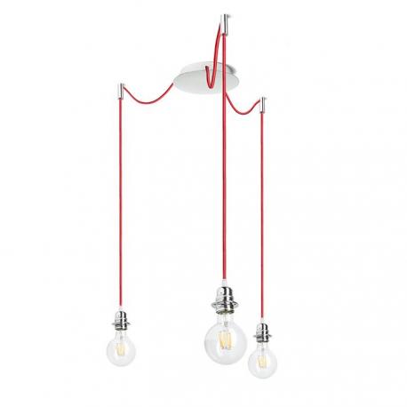 KOMBIX 3 zestaw wiszący CHP+CZK+CHO   230V LED E27 3x15W