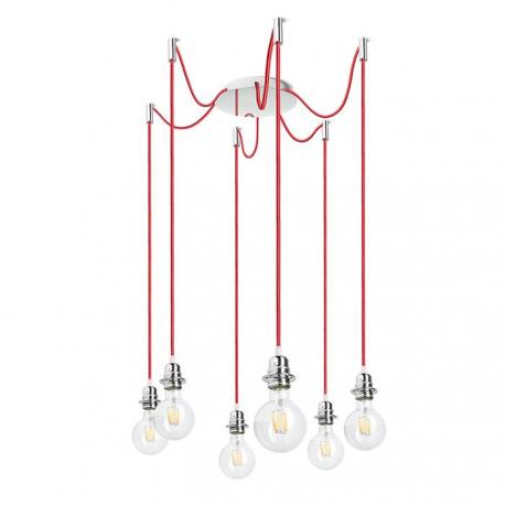 KOMBIX 6 zestaw wiszący CHP+CZK+CHO   230V LED E27 6x15W