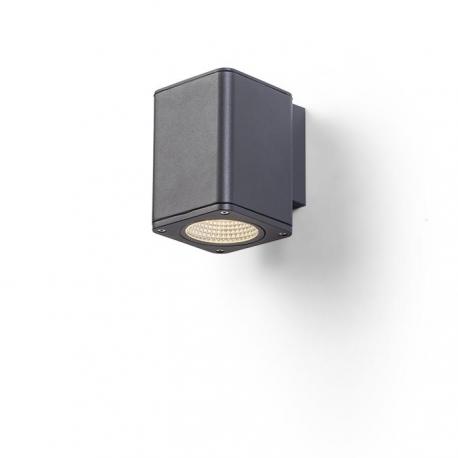 MIZZI SQ I ścienna antracyt  230V LED 12W 44° IP54  3000K