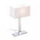 PLAZA M stołowa biała chrom 230V LED E27 15W