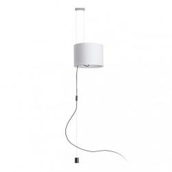 BROADWAY wisząca regulowana biała chrom 230V LED E27 15W