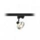 TRICA do szyny  3-faz czarna  230V LED GU10 12W