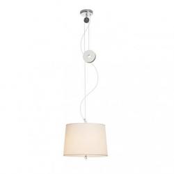 LEVITA wisząca regulowana biała chrom 230V LED E27 15W