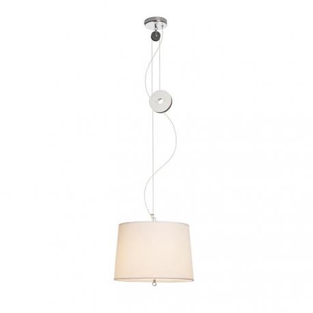 LEVITA wisząca regulowana biała chrom 230V LED E27 15W