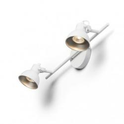 ROSITA II ścienna biała/srebrno-szara  230V LED GU10 2x9W