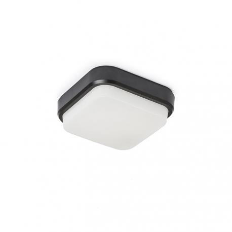 TARIS SQ 17 natynkowa czarna plastik 230V LED 8W IP54  3000K
