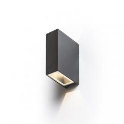 UKKO ścienna czarna  230V LED 2x3W 55° IP54  3000K