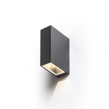 UKKO ścienna czarna  230V LED 2x3W 55° IP54  3000K