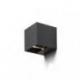 CARRE ścienna antracyt  230V LED 2x3W IP54  3000K