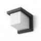 HIDE SQ ścienna antracyt  230V LED E27 15W IP44