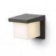 HIDE SQ ścienna antracyt  230V LED E27 15W IP44