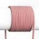 FIT 3x075 kabel tekstylny 1 mb czerwona/biała