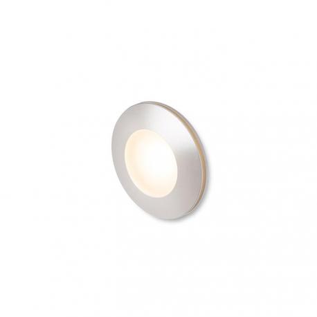 CLUB wpuszczana srebrno-szara  230V LED 3W IP54  3000K