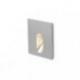 MEMPHIS SQ wpuszczana w ścianę srebrno-szara 230V LED 3W 60° 3000K