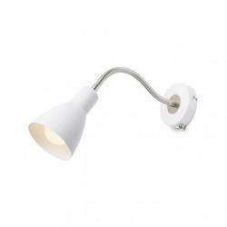 KAYA ścienna biała nikiel mat 230V LED E27 15W