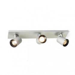 KENNY III natynkowa  aluminium szczotkowane/czarna 230V LED GU10 3x8W