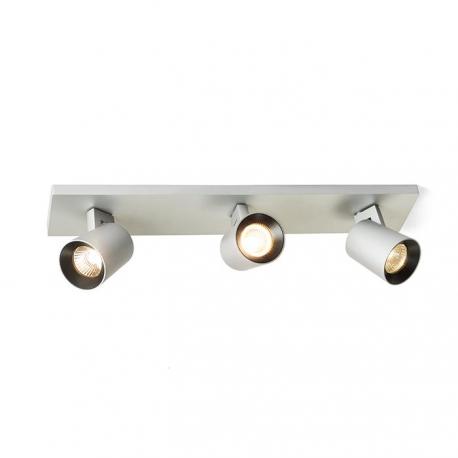 KENNY III natynkowa  aluminium szczotkowane/czarna 230V LED GU10 3x8W