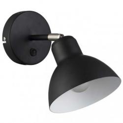 BAROQUE ścienna czarna chrom 230V LED E27 11W