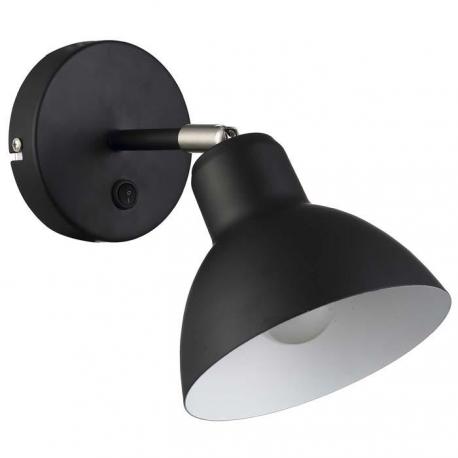 BAROQUE ścienna czarna chrom 230V LED E27 11W