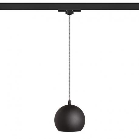 COPA do szyny 3-faz czarna szkło 230V LED E27 11W