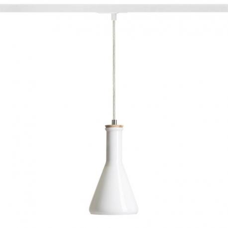 PULIRE CON do szyny 1-faz  szkło opalowe/drewno 230V LED E14 6W