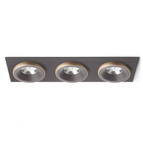 SHARM SQ III wpuszczana brązowa/perłowo-złota  230V LED 3x10W 24°  3000K