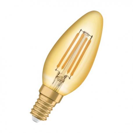 OSRAM Vintage świecowa bursztynowy 230V E14 LED EQ35 2400K