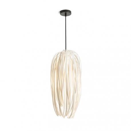 ZALA wisząca białe PVC/czarna  230V LED E27 11W