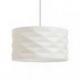 EZRA 40 wisząca białe PVC/szara  230V LED E27 15W