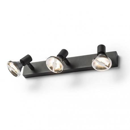 TRICA III ścienna czarna  230V GU10 3x25W