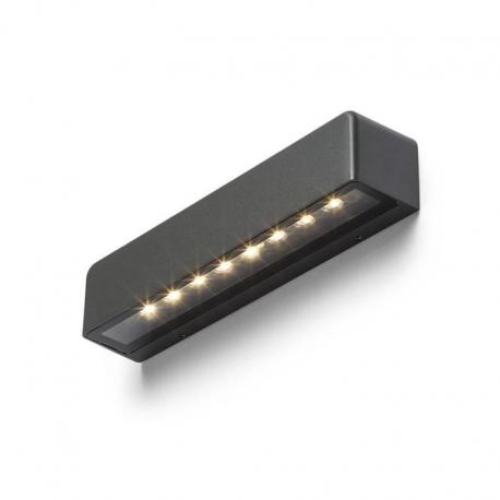 SAMPO ścienna antracyt 230V LED 9W IP65 3000K