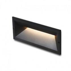 RAGG wpuszczana czarna  230V LED 12W IP65  3000K