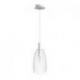 BELLINI L E14 wisząca biała szkło przezroczyste 230V LED E14 15W