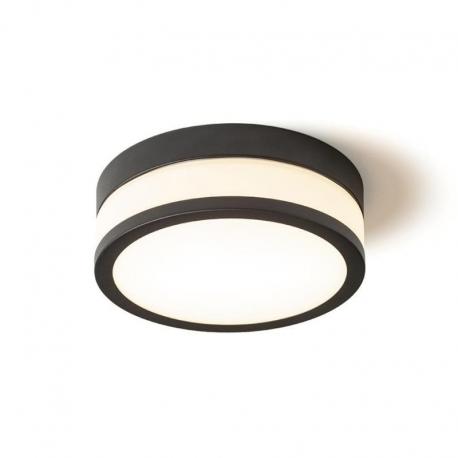 CIRA LED 23 sufitowa  szkło opalowe/czarna 230V LED 12W IP44  3000K