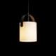 JULIETTA 16 wisząca  szkło opalowe/czarna 230V LED E27 15W