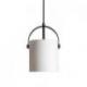 JULIETTA 16 wisząca  szkło opalowe/czarna 230V LED E27 15W