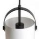 JULIETTA 31 wisząca  szkło opalowe/czarna 230V LED E27 15W