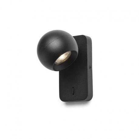 SIENA ścienna czarna  230V LED GU10 9W