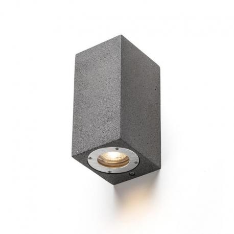 KANE II ścienna  beton/decor ciemny granit 230V LED GU10 2x5W IP65