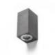 KANE II ścienna  beton/decor ciemny granit 230V LED GU10 2x5W IP65