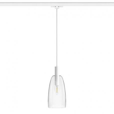 BELLINI do 3-faz. szyny biała szkło przezroczyste 230V LED E14 15W