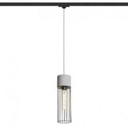 BURTON do 3-faz. szyny  beton/czarna 230V LED E27 11W