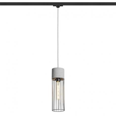 BURTON do 3-faz. szyny  beton/czarna 230V LED E27 11W