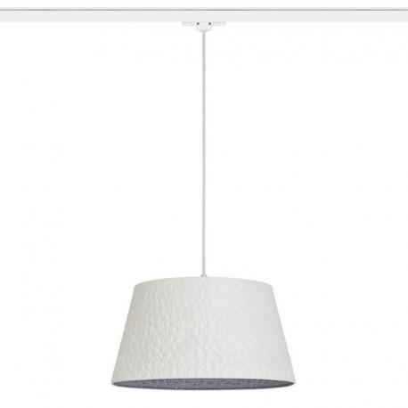 BUCKY 40 do 3-faz. szyny biała/szara metal 230V LED E27 15W