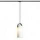 JULIETTA 31 do 1-faz. szyny  szkło opalowe/czarna 230V LED E27 15W
