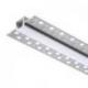 LED PROFILE B wpuszczany 1m  aluminium/akryl mleczny