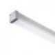 LED PROFILE D natynkowy 1m aluminium/akryl mleczny