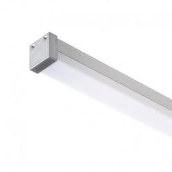 LED PROFILE D natynkowy 1m aluminium/akryl mleczny